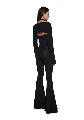 Sudden Silence Jumpsuit And Shrug Set