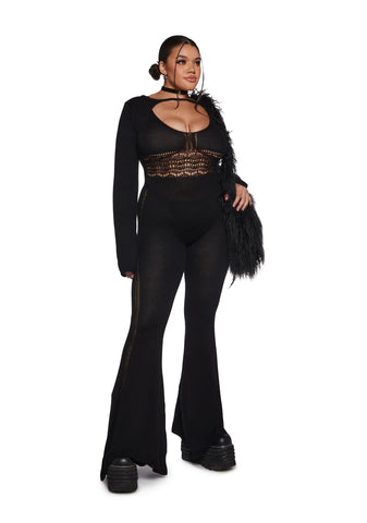 Sudden Silence Jumpsuit And Shrug Set