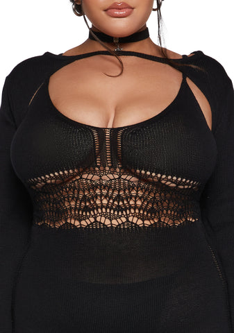 Sudden Silence Jumpsuit And Shrug Set