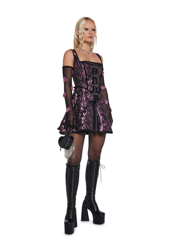 Duchess Dramatics Mini Dress And Glove Set