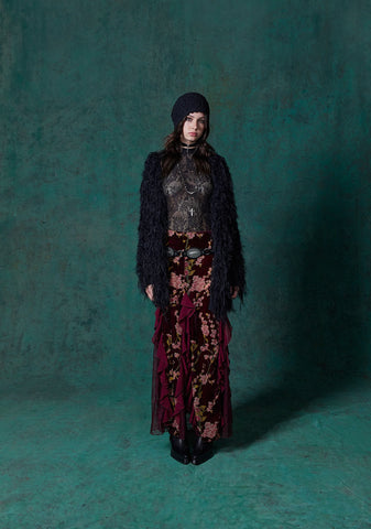 Stumbled On Sublime Maxi Skirt  - Burgundy