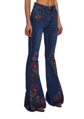 Woven Dreams Embroidered Jeans