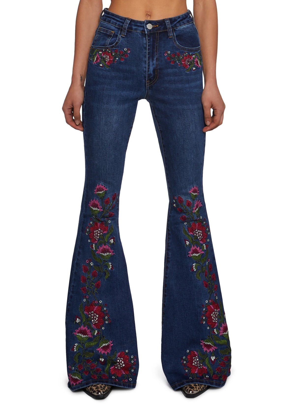 Woven Dreams Embroidered Jeans