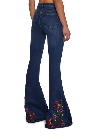 Woven Dreams Embroidered Jeans