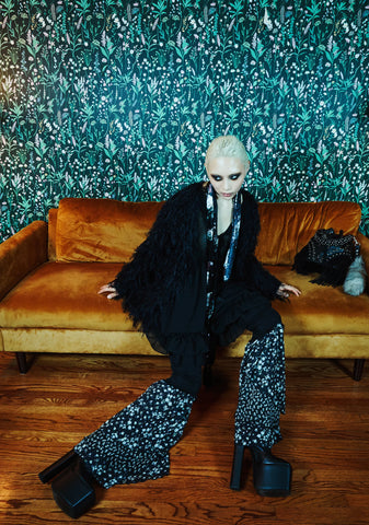 Solstice Secrets Denim Flare Pants