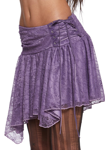 Your Vibe Attracts Lace Mini Skirt