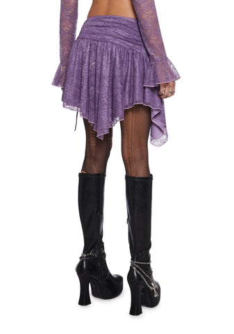 Your Vibe Attracts Lace Mini Skirt