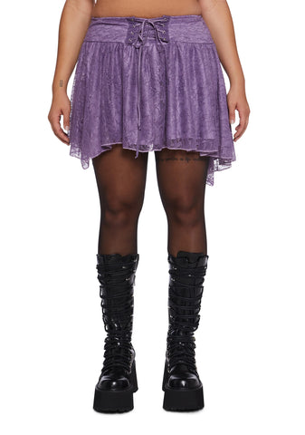 Your Vibe Attracts Lace Mini Skirt