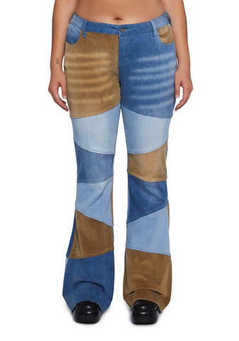 There She Goes Patchwork Jeans