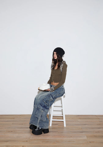 Eclectic Energy Wide Leg Cargo Pants