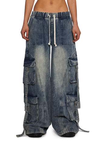 Eclectic Energy Wide Leg Cargo Pants