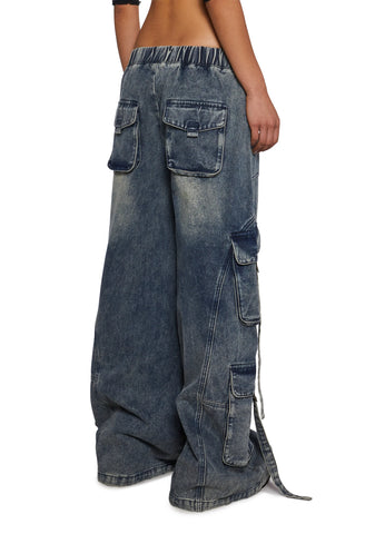 Eclectic Energy Wide Leg Cargo Pants