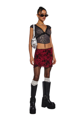 Exchanging Handles Mini Skirt