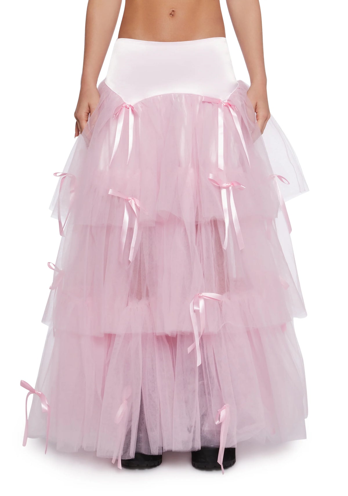 Late To The Ball Tulle Maxi Skirt