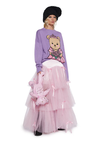 Late To The Ball Tulle Maxi Skirt