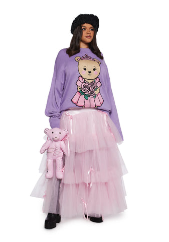 Late To The Ball Tulle Maxi Skirt