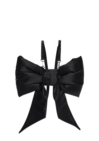 Socialite Sweetness Bow Backpack - Black