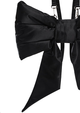 Socialite Sweetness Bow Backpack - Black