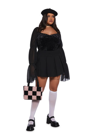 The Night We Met Velour Bodysuit