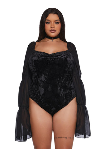 The Night We Met Velour Bodysuit