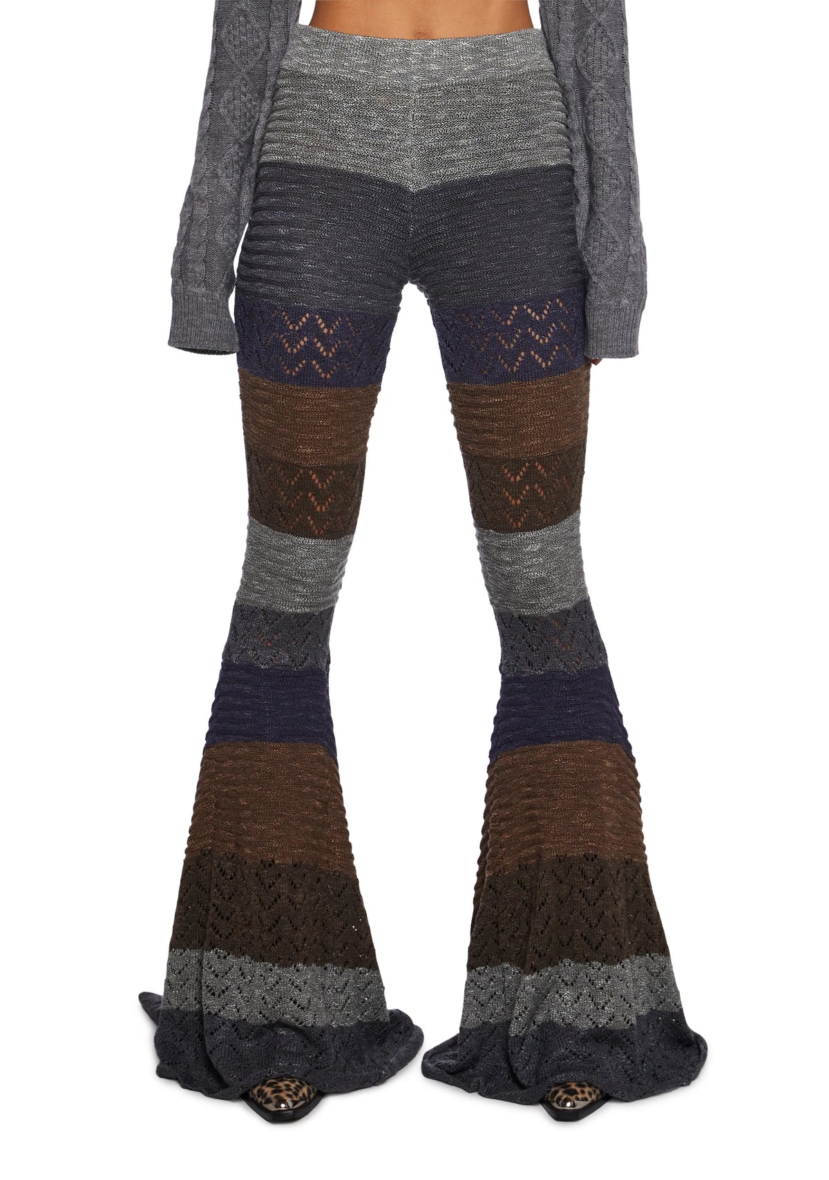 Trippy Fads Crochet Pants - Multi