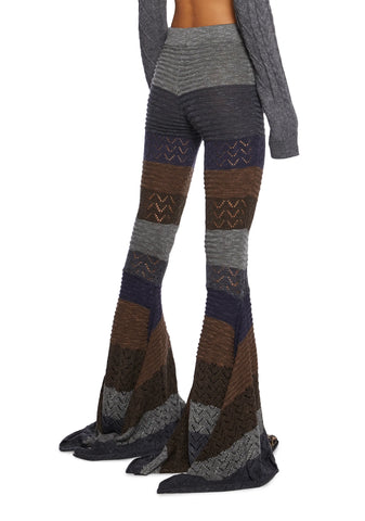 Trippy Fads Crochet Pants - Multi