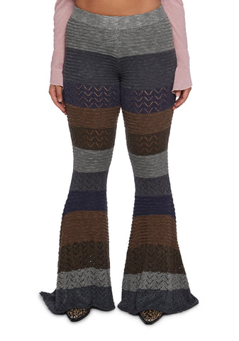 Trippy Fads Crochet Pants - Multi