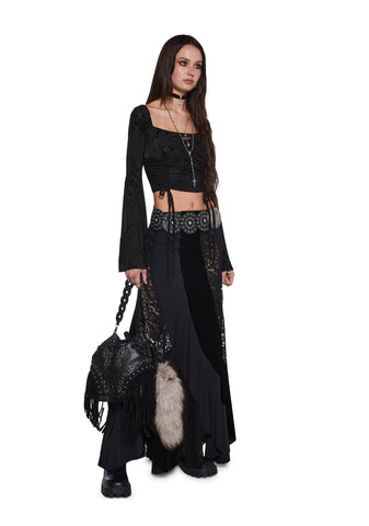 Your Fate Long Sleeve Top - Black