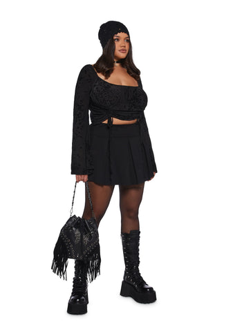 Your Fate Long Sleeve Top - Black