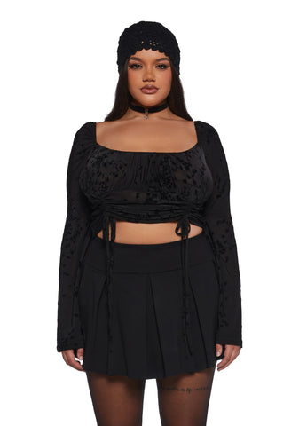 Your Fate Long Sleeve Top - Black