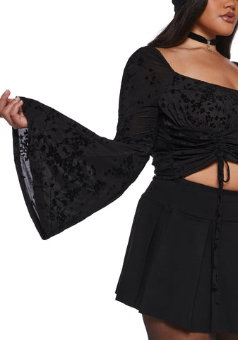 Your Fate Long Sleeve Top - Black