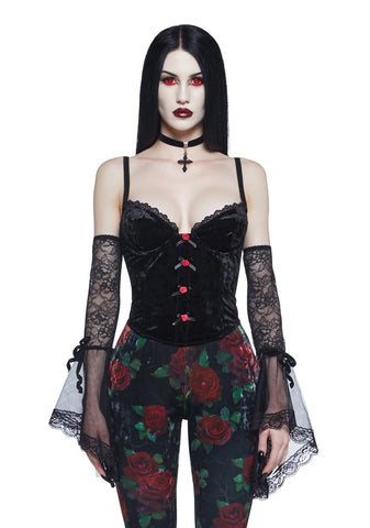 Sinfully Sired Lace Arm Warmers