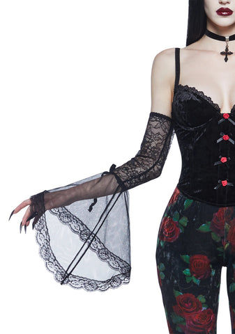 Sinfully Sired Lace Arm Warmers
