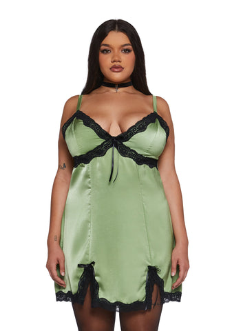 A Sorta Fairytale Slip Dress - Green