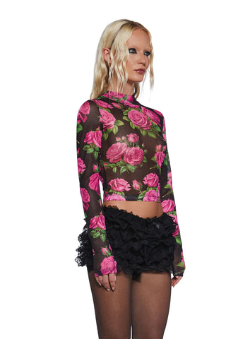 Regal Rose Long Sleeve Top