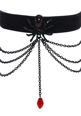 Spider’s Caress Chain Choker