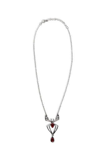 Spider’s Embrace Charm Necklace