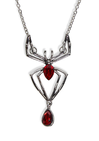 Spider’s Embrace Charm Necklace