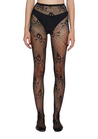 Eternal Sin Skull Tights