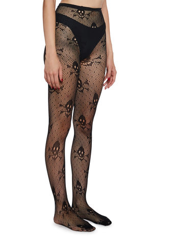 Eternal Sin Skull Tights