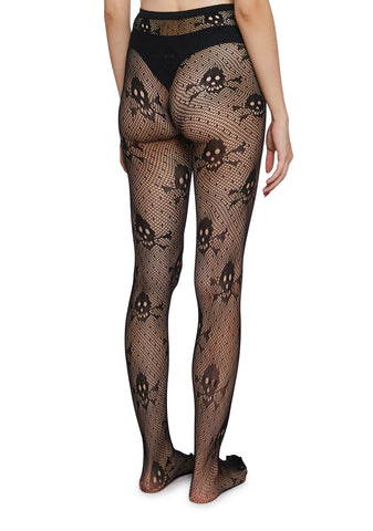 Eternal Sin Skull Tights