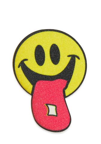 Smiley Face Glitter Tab Pasties