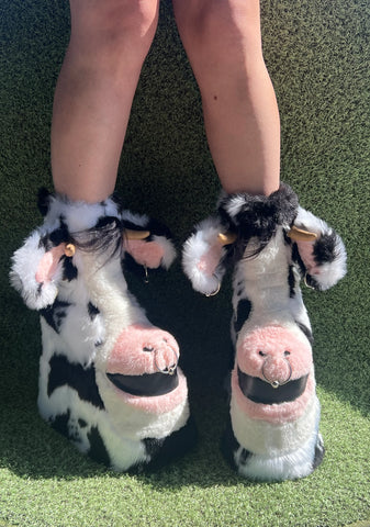 Total Wildlife Platform Booties - Black