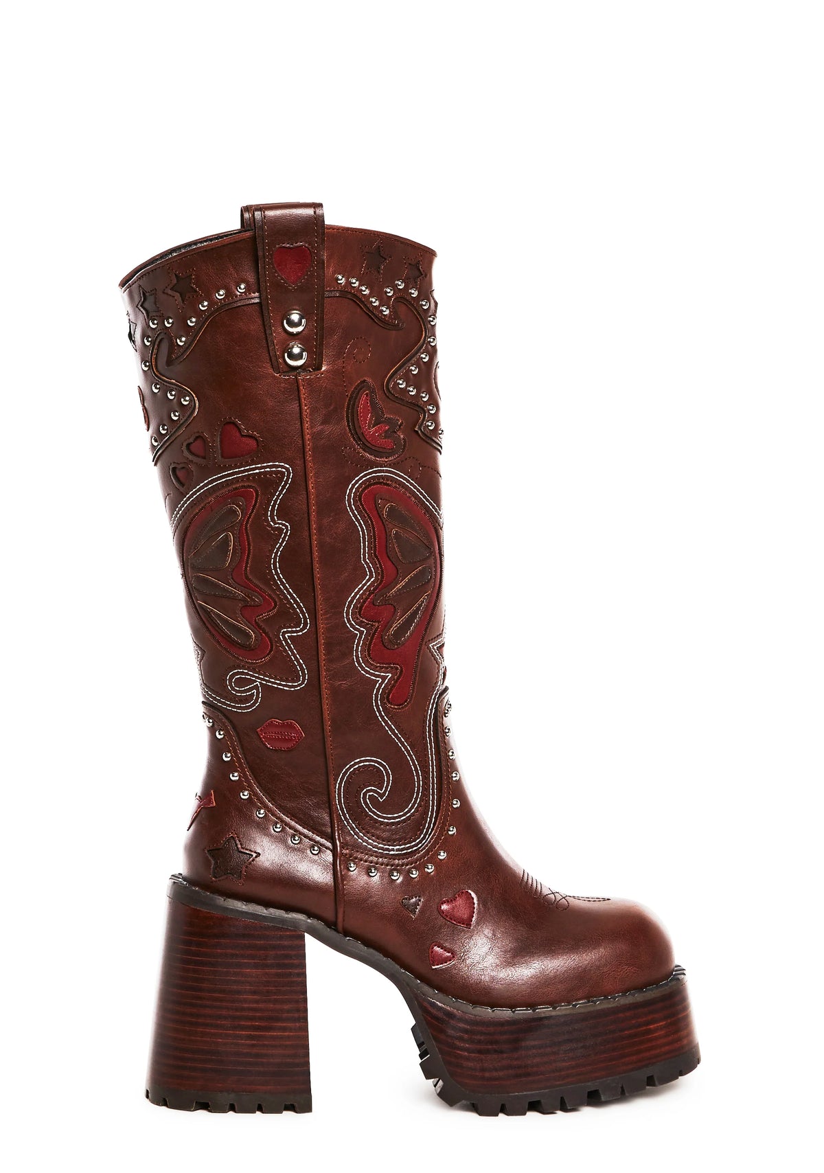 The Wild West Platform Boots - Brown