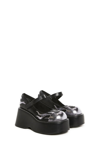 Totally Obsessing Platform Mary Janes