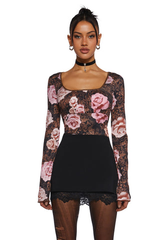 Hazy Memories Long Sleeve Top