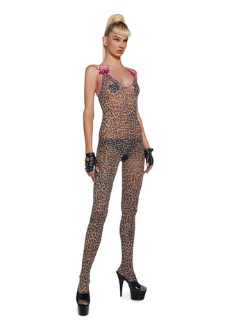 True Spots Mesh Body Stocking