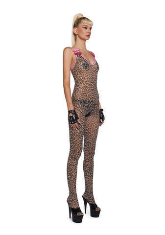 True Spots Mesh Body Stocking