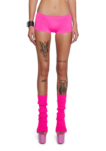 Somebody To Love Rhinestone Boyshorts - Pink