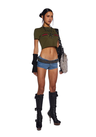 Chic Summer Denim Mini Shorts